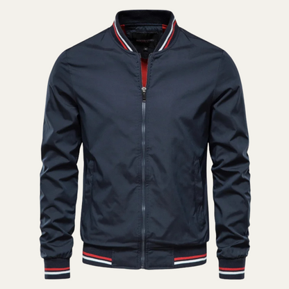 Men’s Lightweight Striped Bomber Jacket