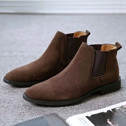 The Roussillon Men’s Classic Smart Casual Suede Chelsea Boots