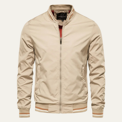Men’s Lightweight Striped Bomber Jacket