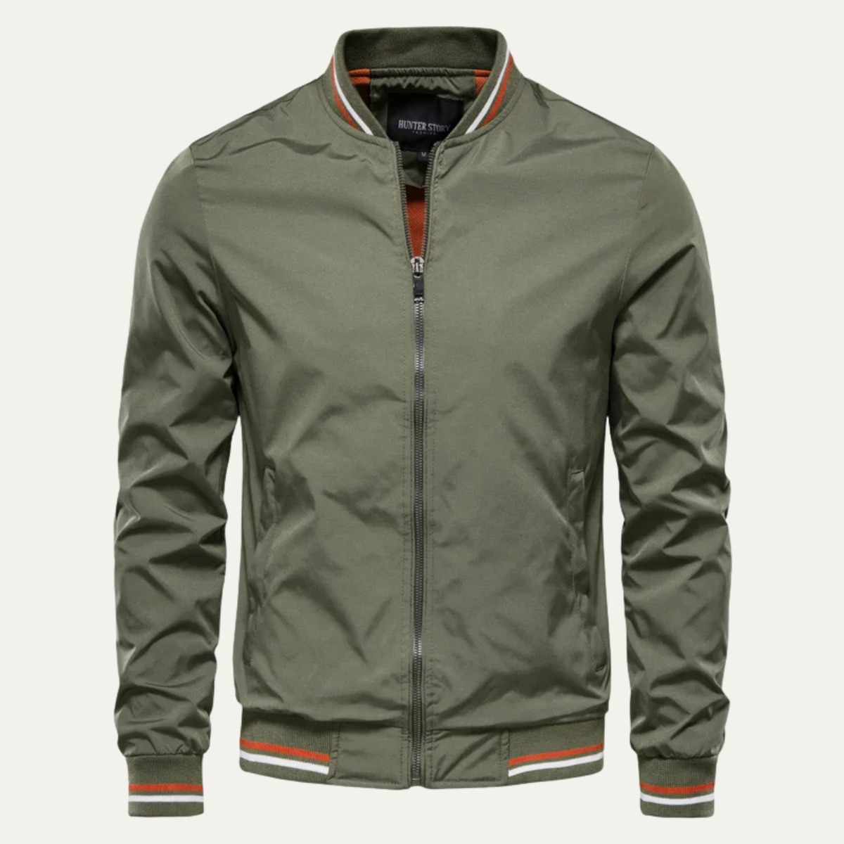 Men’s Lightweight Striped Bomber Jacket