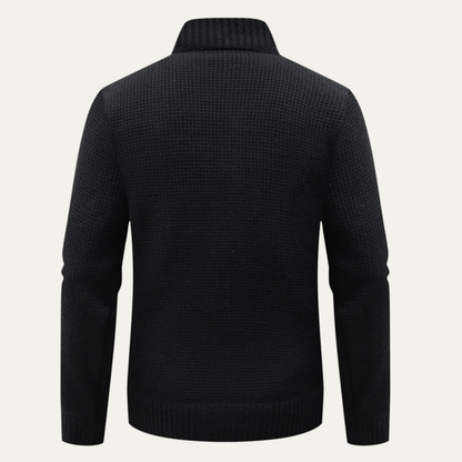 The Como Lago Men’s Winter Padded Zip Up Knit Jacket