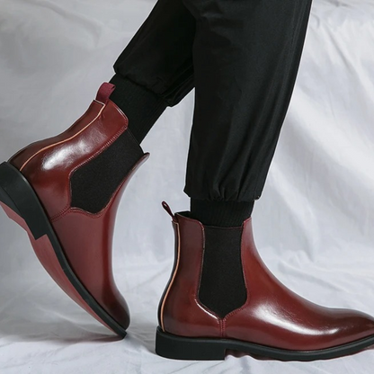 The Cobblestone Men’s Classic Ankle Slip On Leather Boots