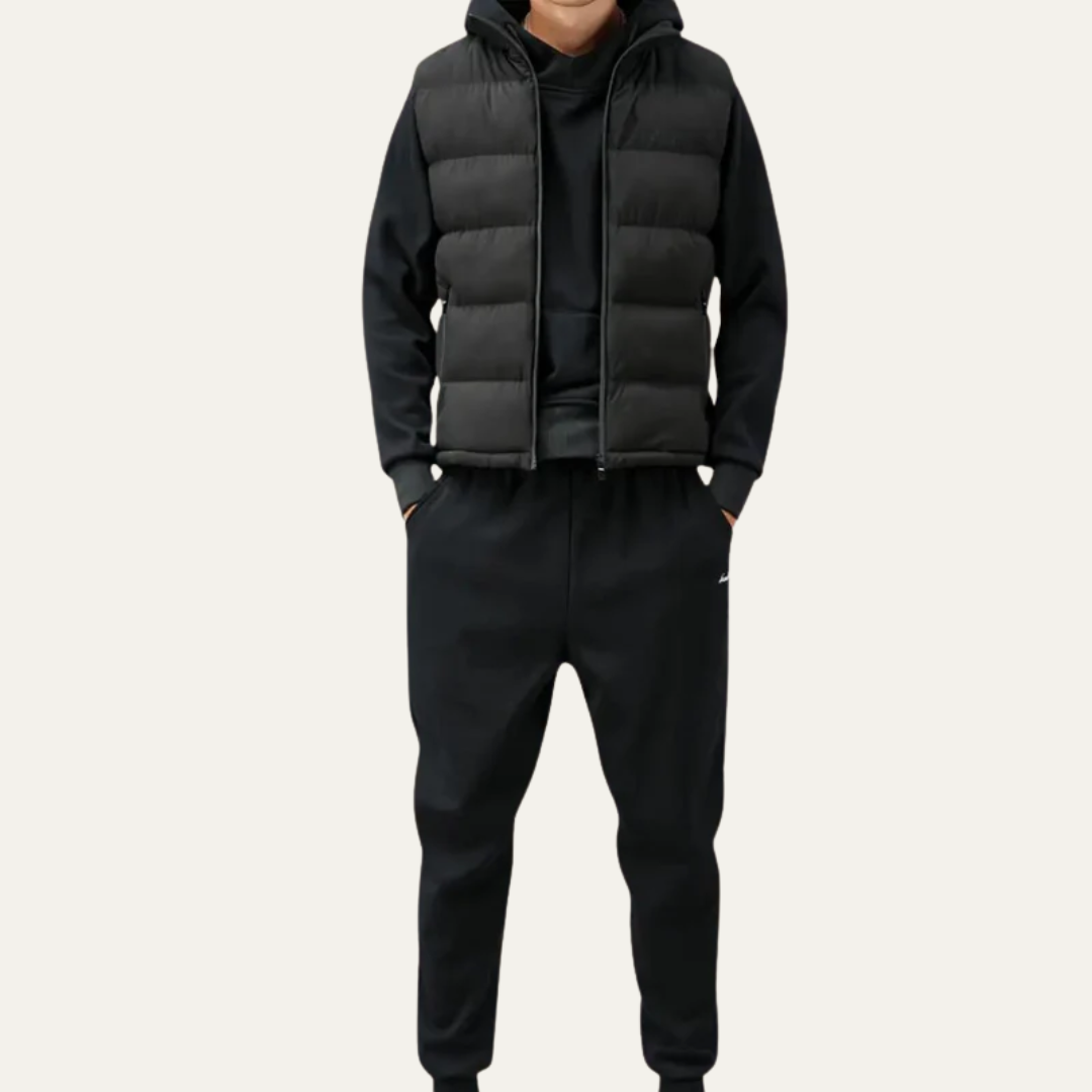 Men’s Padded Zip-Up Quilted Puffer Vest
