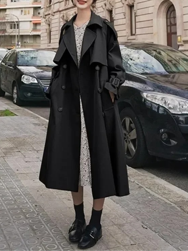 Elegant Waterproof Long Coat