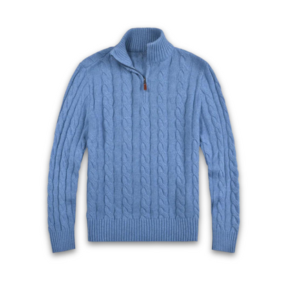 Warm Mens Cable Knit Winter Sweater