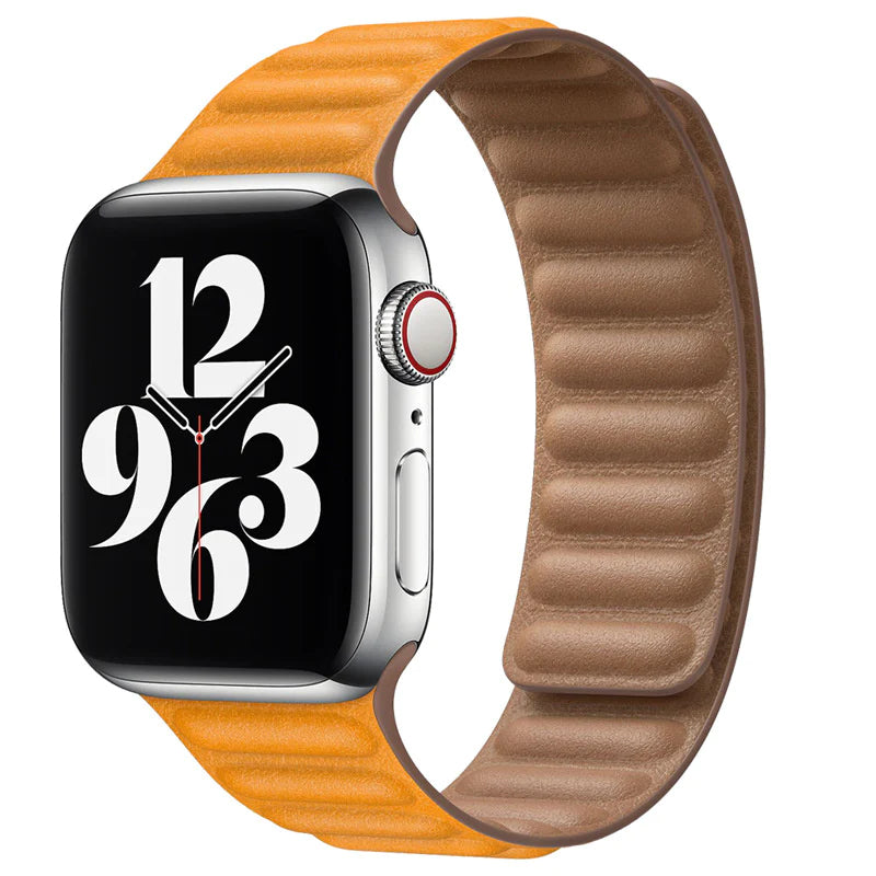 Stylish Leather Magnet Watch Strap