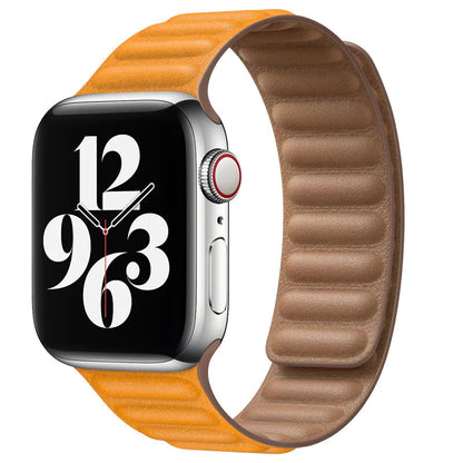 Stylish Leather Magnet Watch Strap