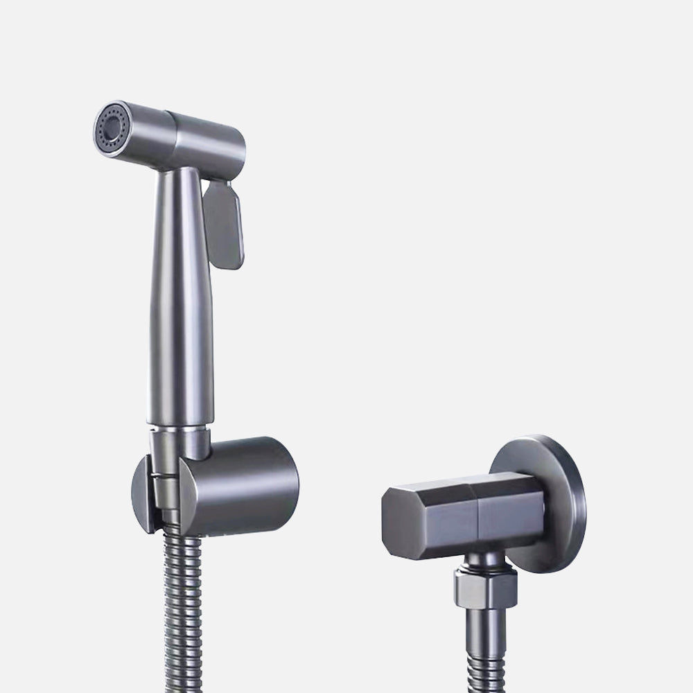 Silver Stainless Steel Portable Bidet Toilet Sprayer - BritishElegance