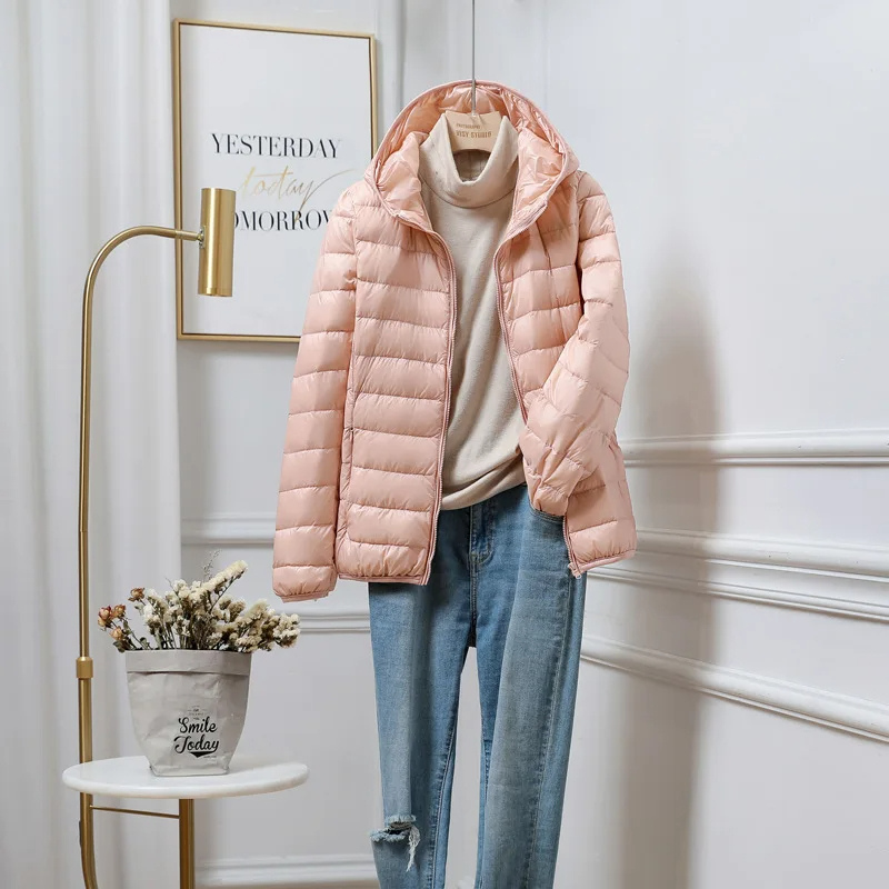 Warm Women's Hooded Puffer Coat - BritishElegance