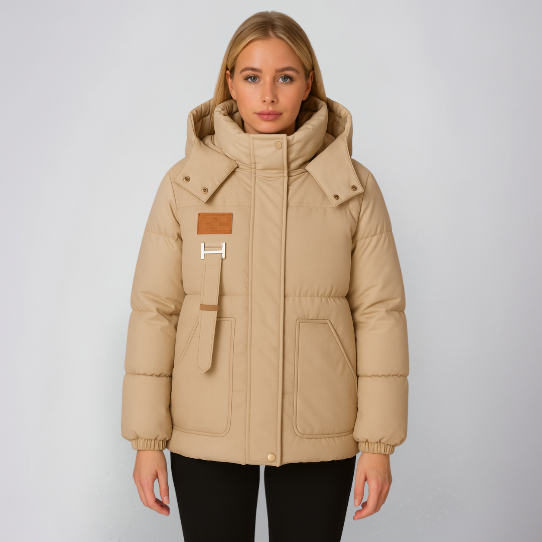 Athena | Winter Jacket - Casual Lace-Detail Outerwear for Women