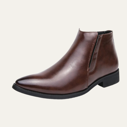 The Panarea Men’s Classic Leather Chelsea Slip On Boots