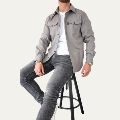 Men’s Military-Inspired Shacket