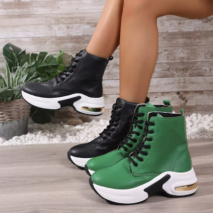 Buckle Up High Heel Ankle Boots - BritishElegance