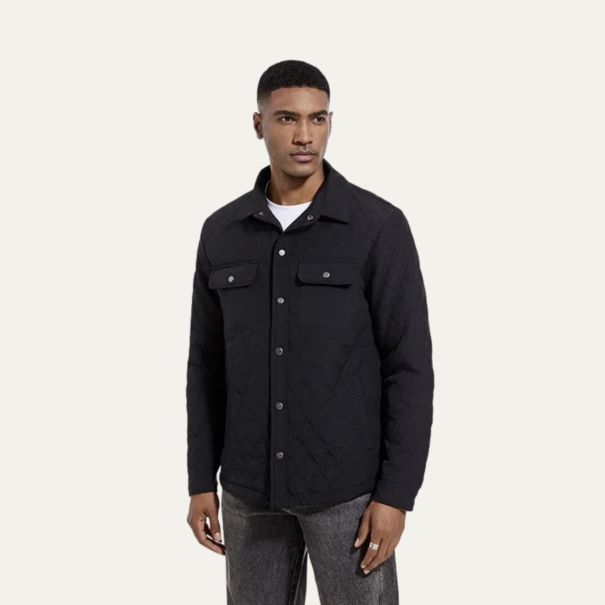 The Trastevere Men's Lightweight Diamond Padded Quilted Jacket