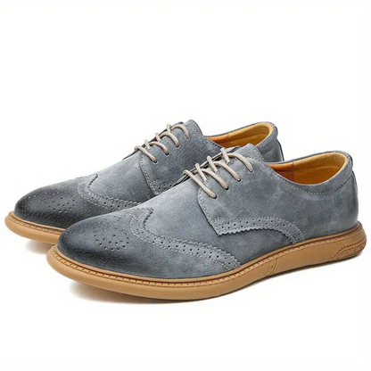 Comfortable Leather Oxford Lace Up Shoes for Men