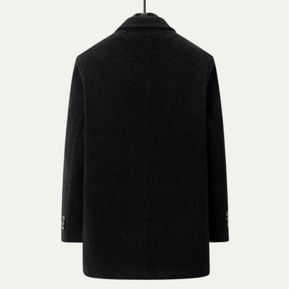 The Brighton Men's Warm Fur Lined Winter Coat with Scarf
