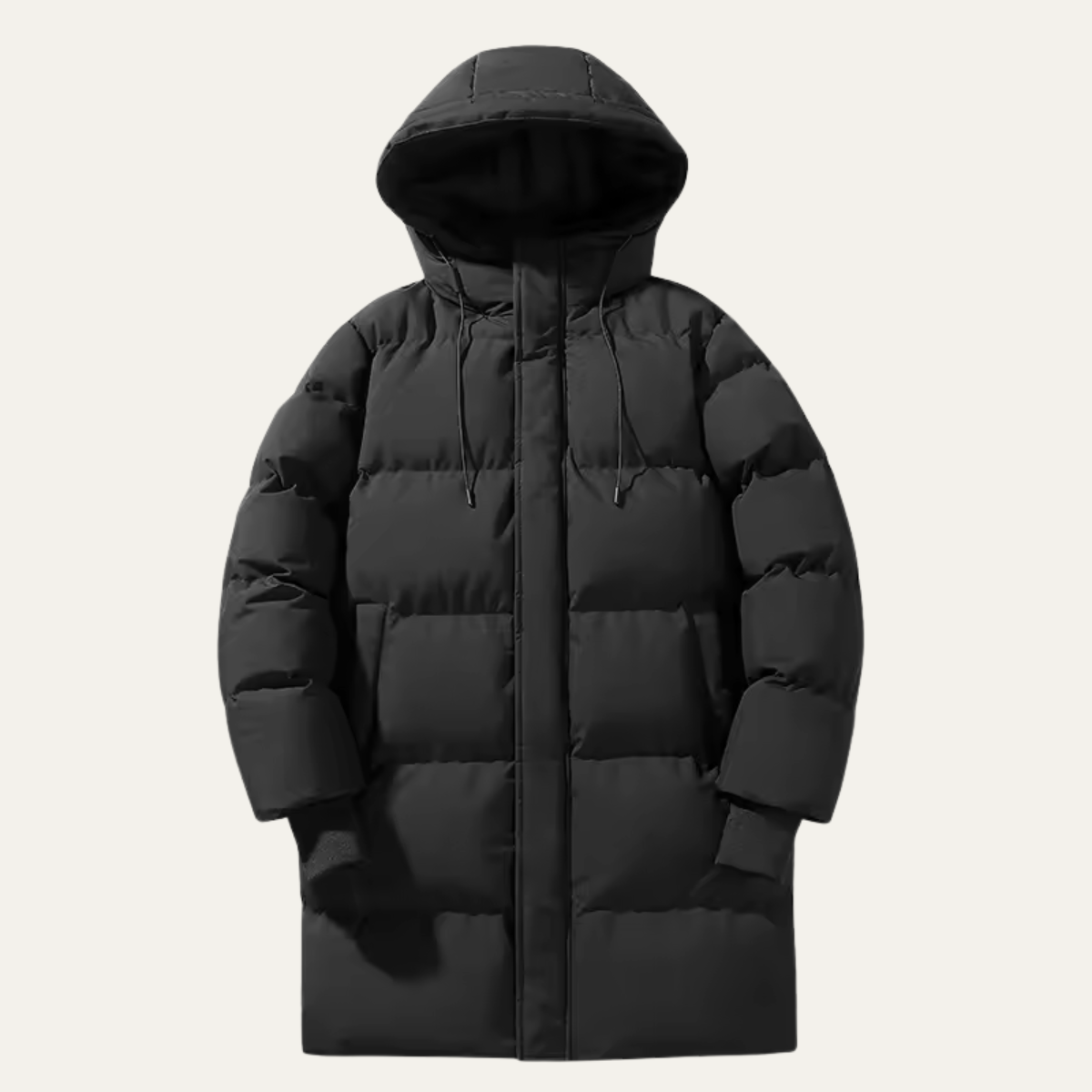 Men’s Waterproof Long Hooded Puffer Parka