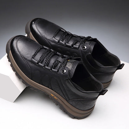 Orthopedic leather shoes for men