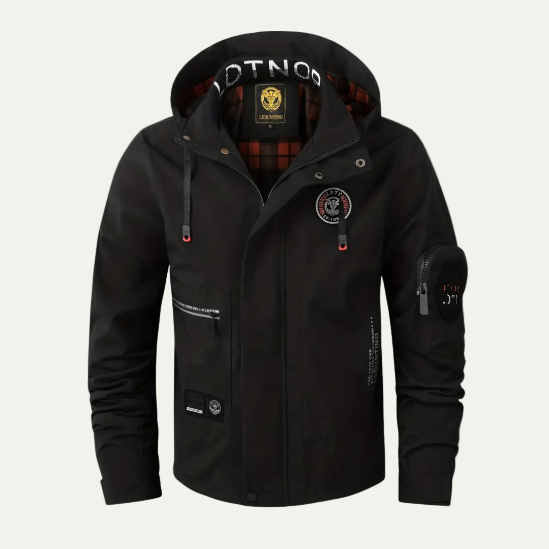 Men’s Lightweight Urban Patch Hooded Jacket