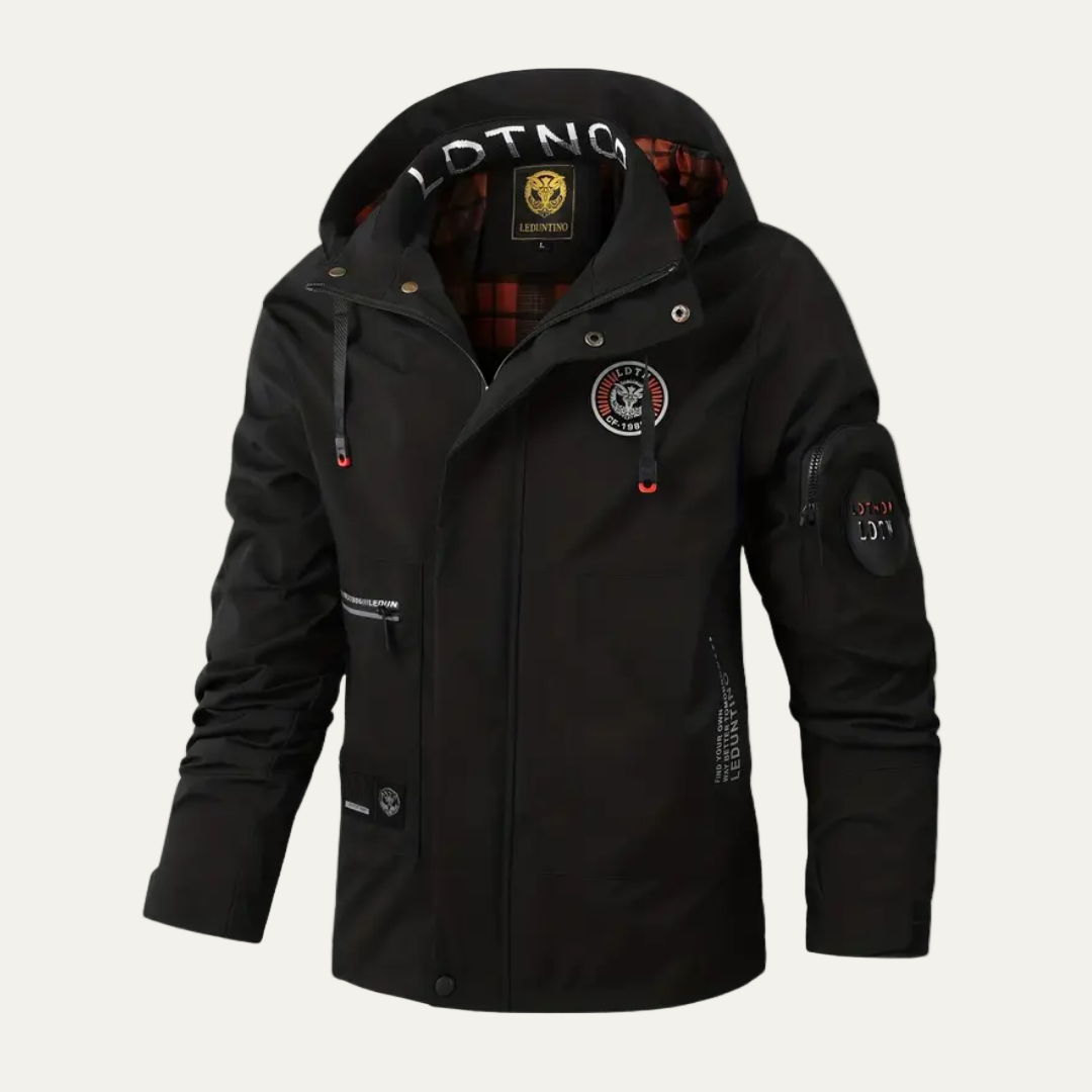 Men’s Lightweight Urban Patch Hooded Jacket