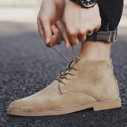 The Camargue Men’s Chukka Sand Suede Lace Up Desert Boots