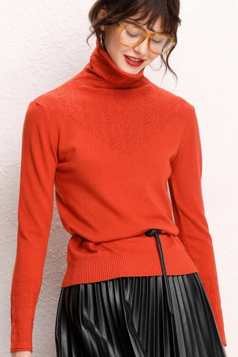Warm Women's Cable Knit Winter Sweater