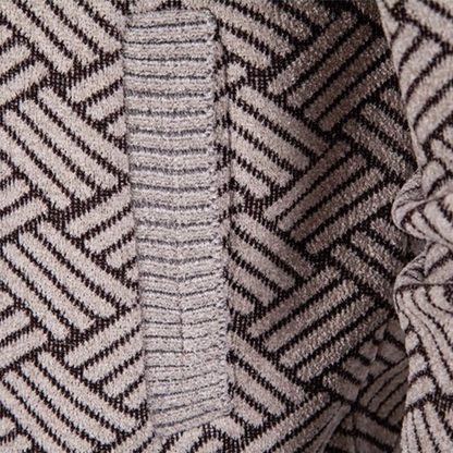 The Volterra Men’s Elegant Knit Diamond Pattern Jacket with Stand Collar