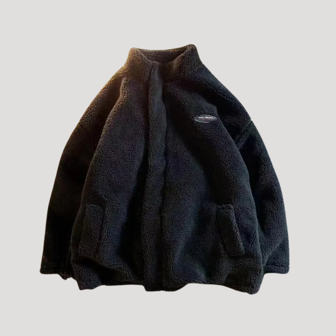 Ladies' Double Sided Fleece Heart Pattern Coat