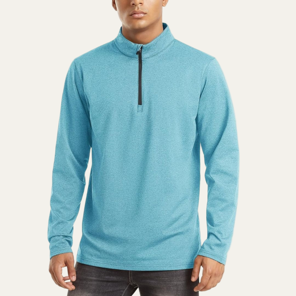 Men’s Technical Quarter Zip Stand Collar Shirt