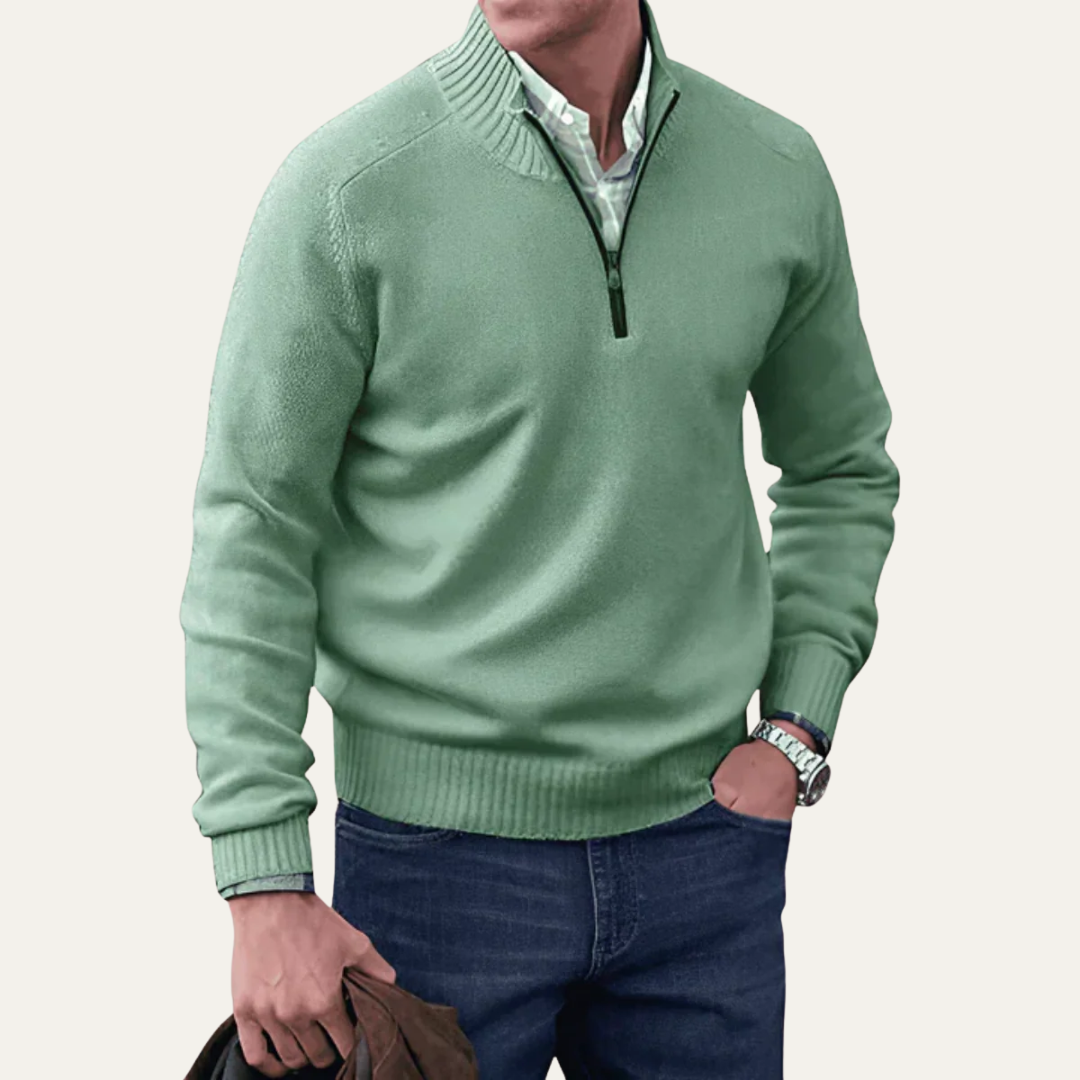 Men’s Quilted Zip-Up Utility Jacket