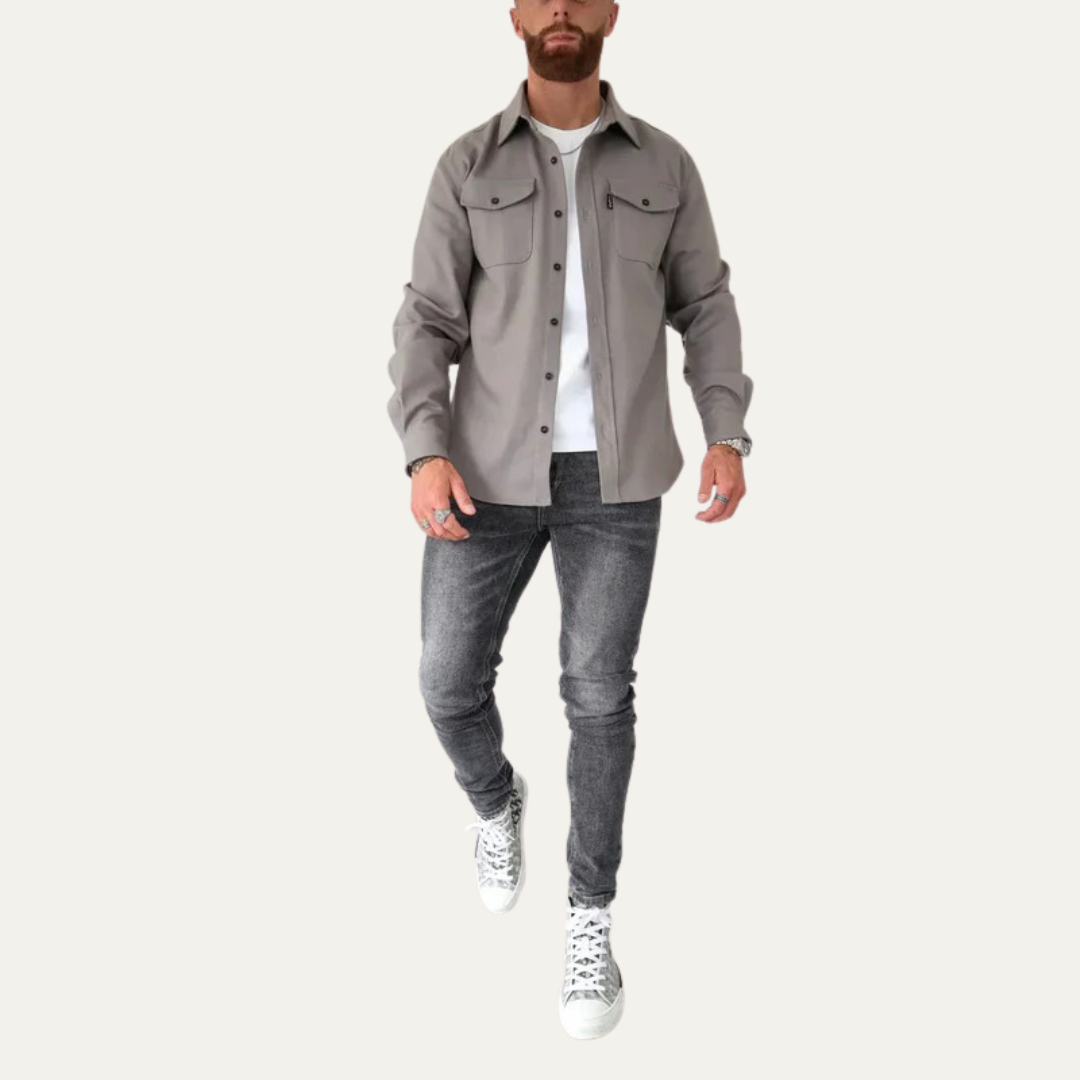 Men’s Military-Inspired Shacket