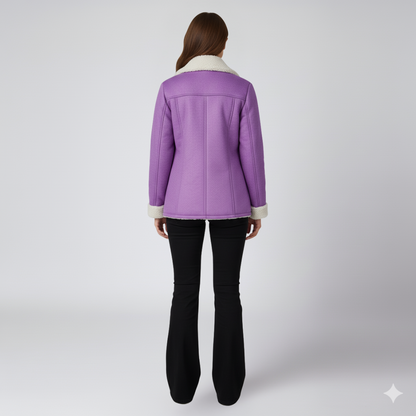 Glaiza | Winter Jacket - Soft-Lined Outerwear with Turn-Down Collar for Women