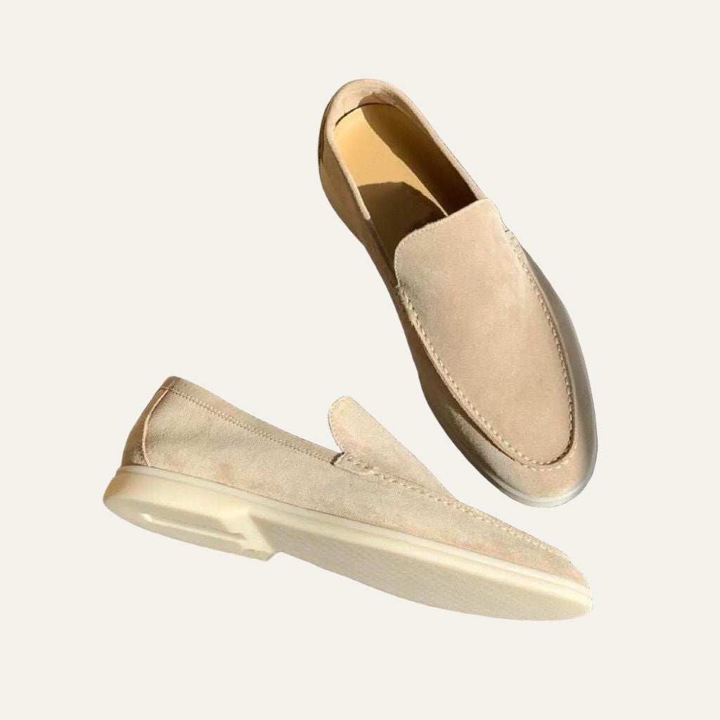 Men’s Modern Slip On Suede Platform Loafers
