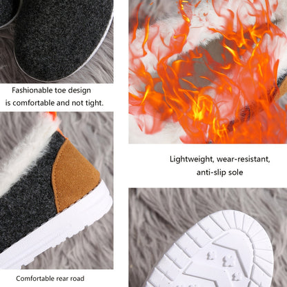 Marley Shoes™ | Women's Winter Plush-Like Loafers