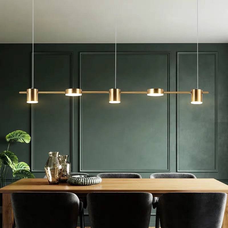 Modern Black Gold Pendant Lamp, 3-5 Lights - BritishElegance