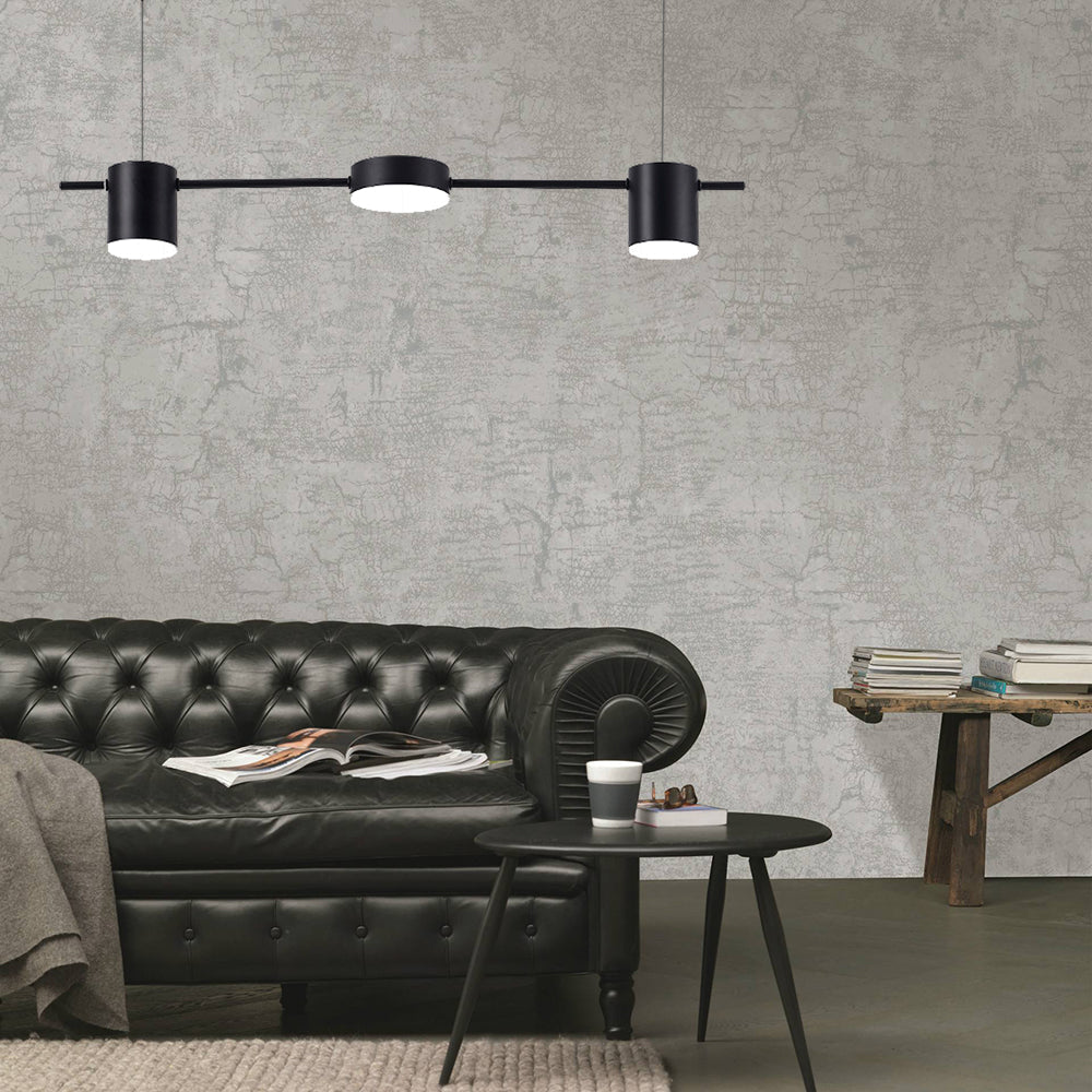 Modern Black Gold Pendant Lamp, 3-5 Lights