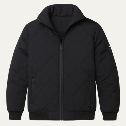 The Bardolino Men’s Casual Stand Collar Winter Quilted Jacket