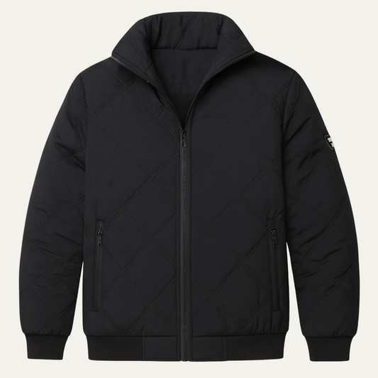 The Bardolino Men’s Casual Stand Collar Winter Quilted Jacket
