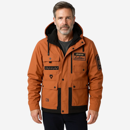 Men’s Technical Utility Jacket with Detachable Hood