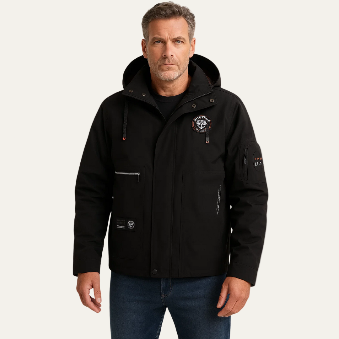 Men’s Lightweight Urban Patch Hooded Jacket