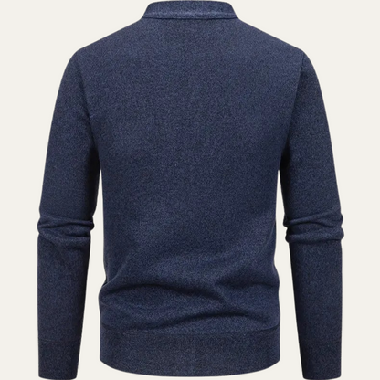 The Llangollen Men's Button Up Casual Knit Cardigan with Pockets