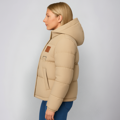 Athena | Winter Jacket - Casual Lace-Detail Outerwear for Women