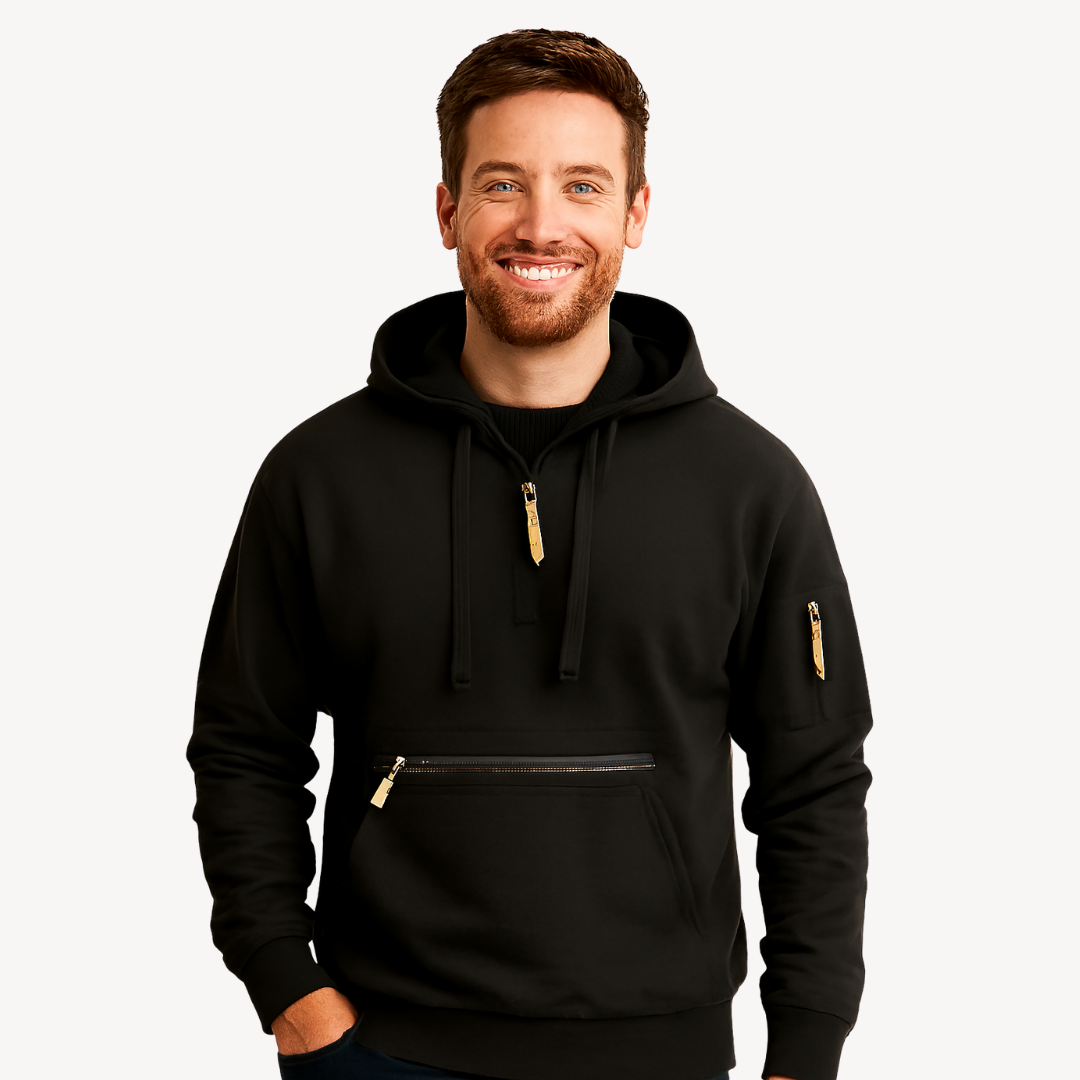 Men’s Cotton Blend Zip Hoodie