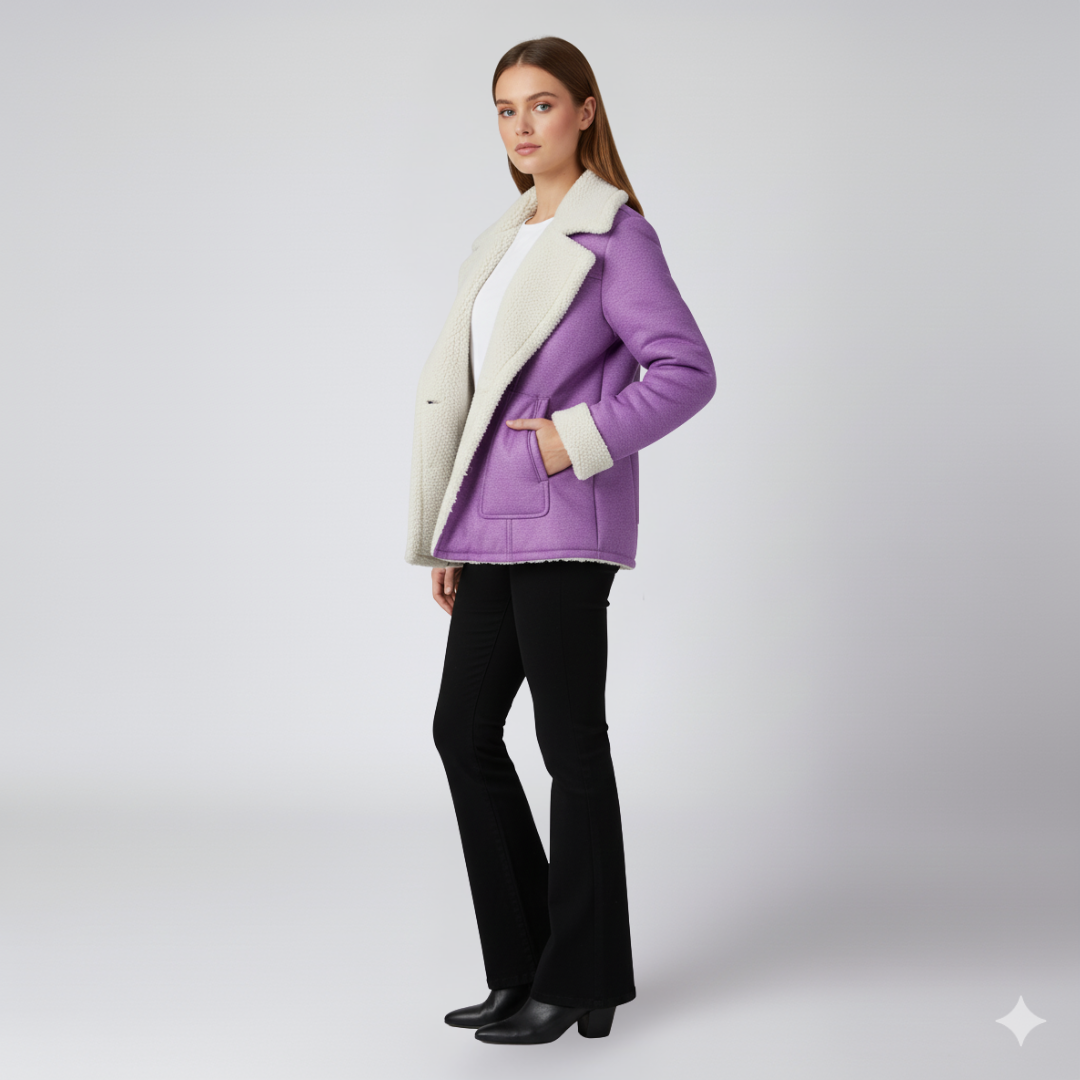 Glaiza | Winter Jacket - Soft-Lined Outerwear with Turn-Down Collar for Women
