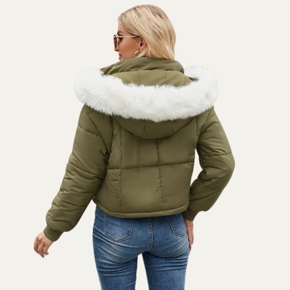 Women’s Warm Cropped Puffer Jacket
