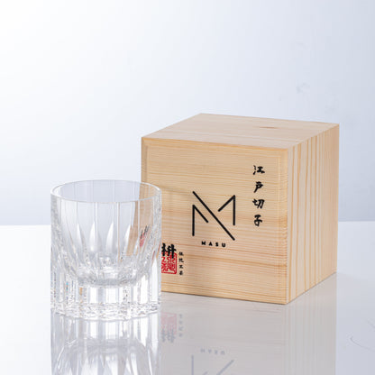 Colorful Japanese Whisky Glasses Set with Wood Gift Box