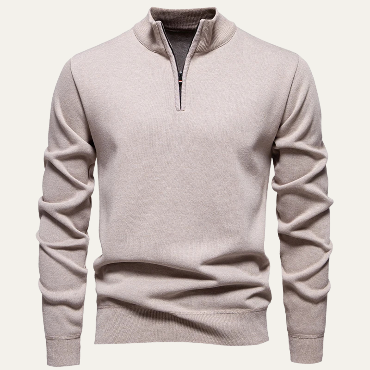 Men’s Smooth Knit Funnel Neck Cardigan