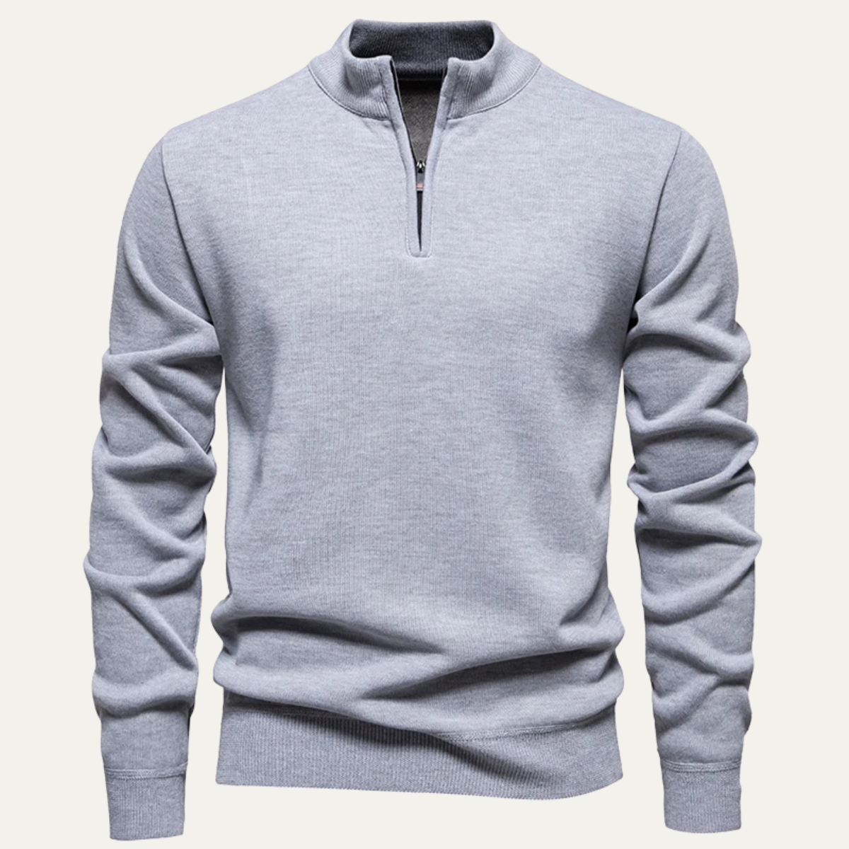 Men’s Smooth Knit Funnel Neck Cardigan