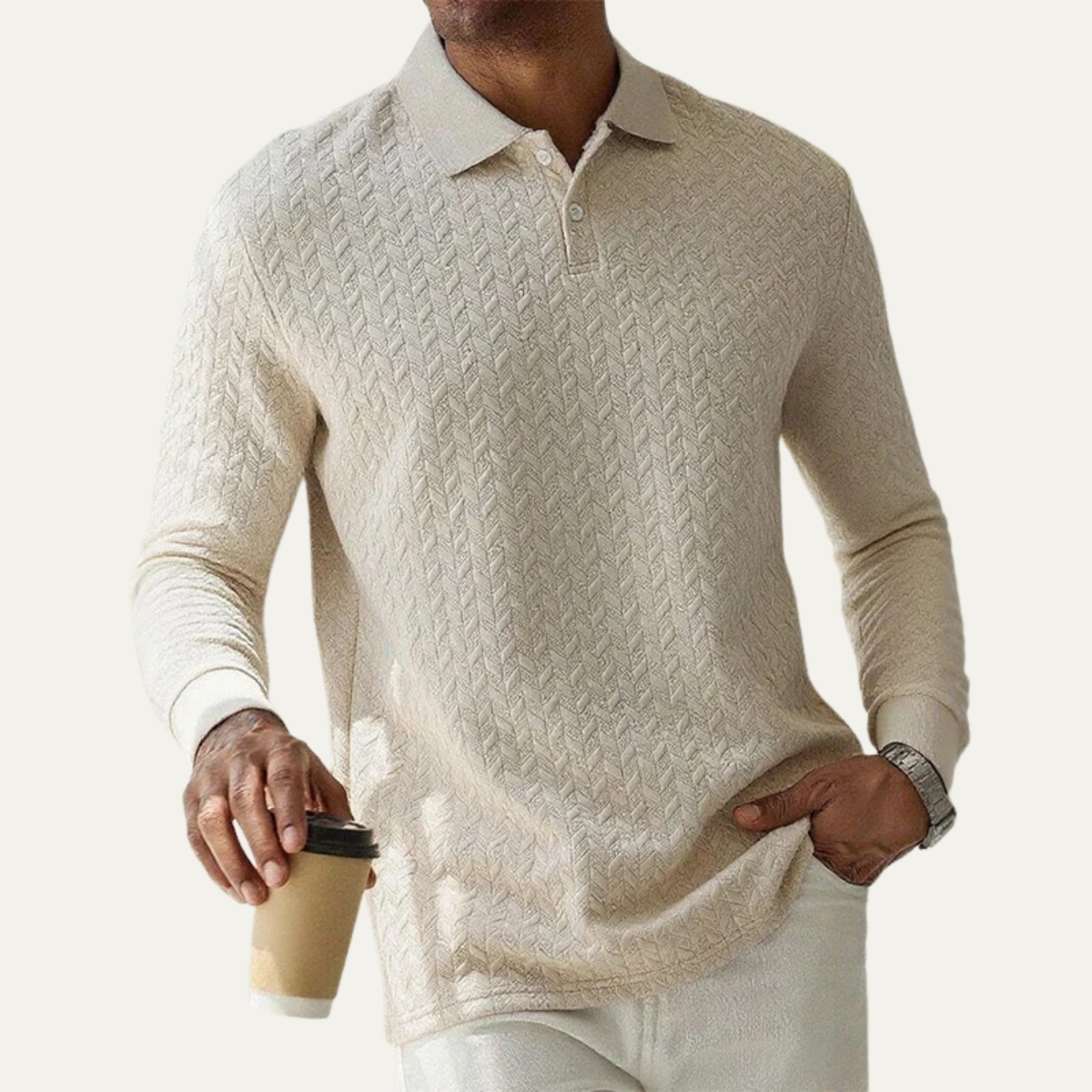 The Willowbrook Men’s Stylish Knit Polo Jumper