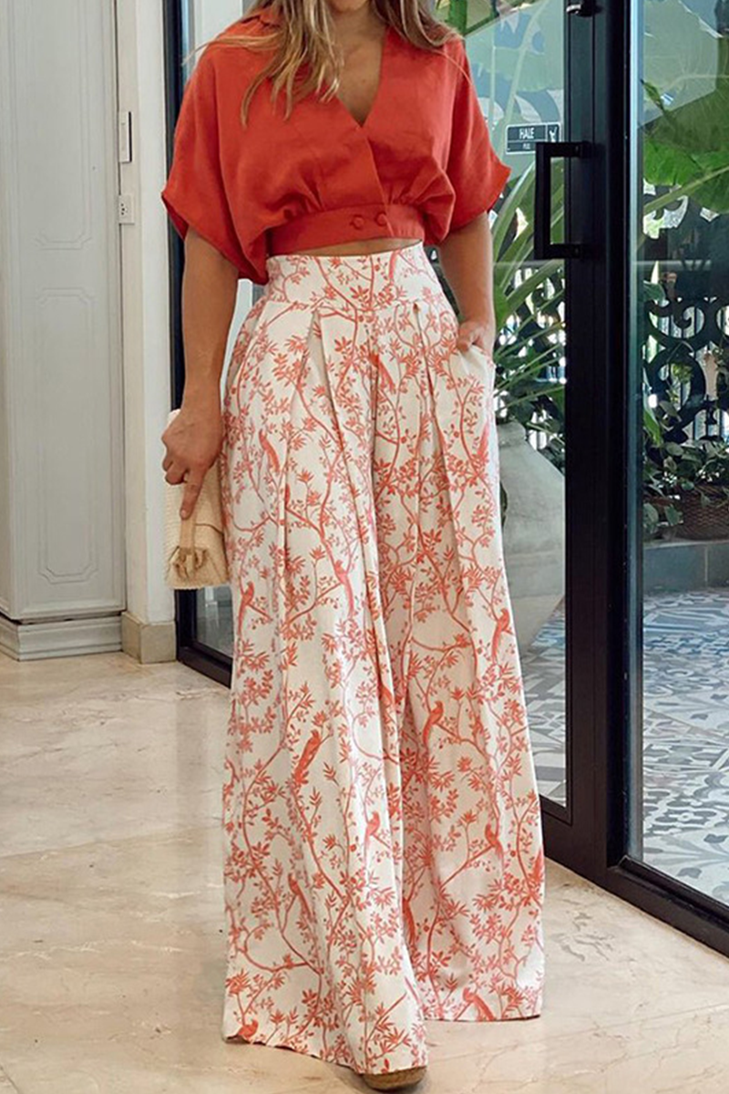 Women's Casual 2 Piece Outfit with Flare Pants and Tank Top